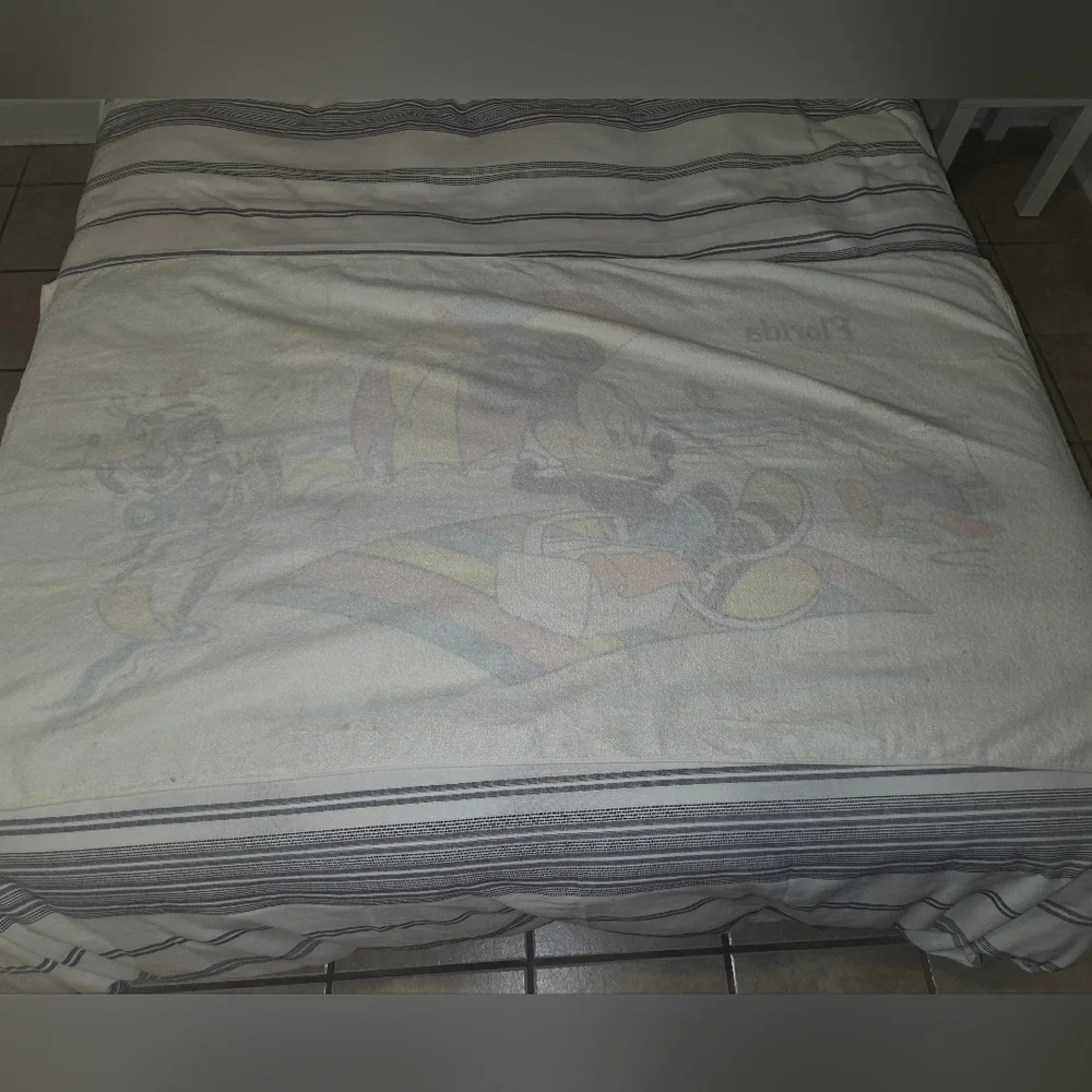 (5/$25) Vintage Disney Florida Mickey Mouse Goofy Donald Duck Disneyworld Towel